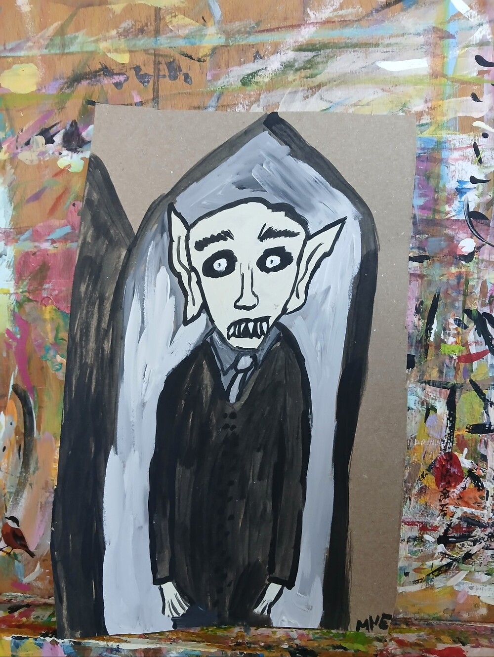 Count Orlok From Nosferatu Painting